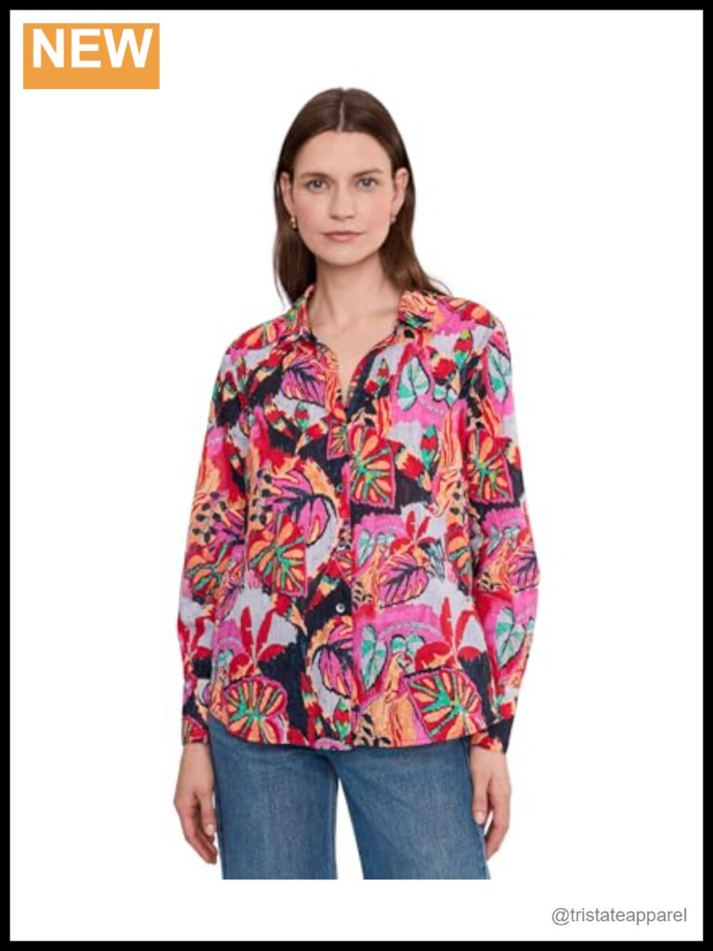 Cotton Crinkle Button Down Shirt Women's Fitted Long Sleeve